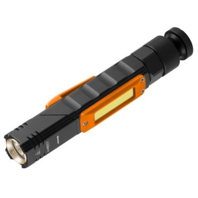 АКУМУЛАТОРЕН USB ФЕНЕР 300 LM 2 В 1 CREE XPE + COB LED